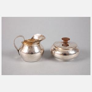 Zucker-/Sahneset Art déco