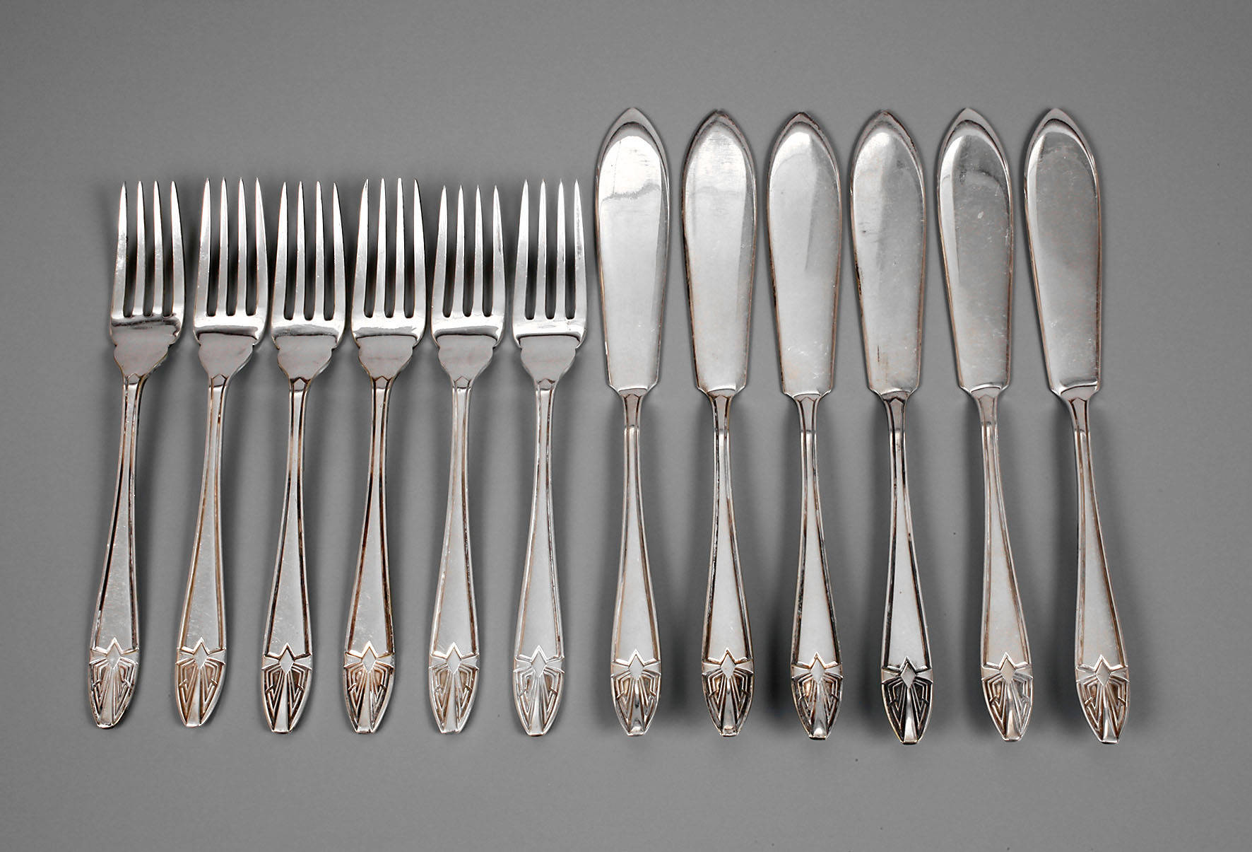 Fischbesteck Art déco