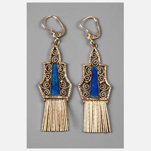 Paar Ohrhänger Art déco