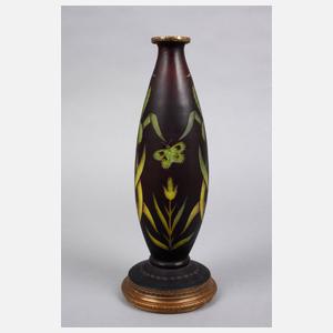 Ätzglasvase Abel Combe Paris