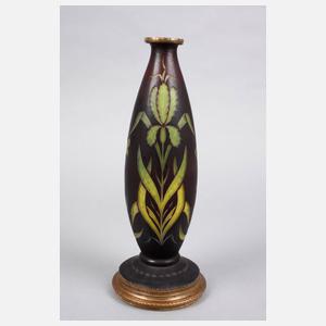 Ätzglasvase Abel Combe Paris