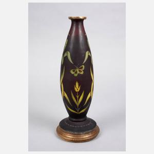 Ätzglasvase Abel Combe Paris