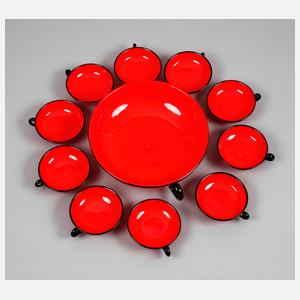 Loetz Wwe. Dessertservice Tangoglas