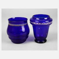 Zwei Vasen Kobaltglas111