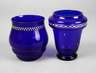 Zwei Vasen Kobaltglas