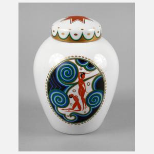 Fraureuth Deckeldose Art déco