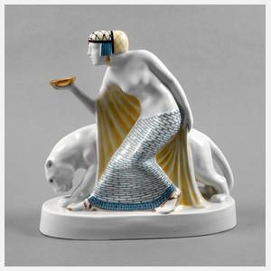 Heubach Ägypterin mit Panther