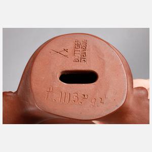 Meissen Böttgersteinzeug ”Mädchenbüste”