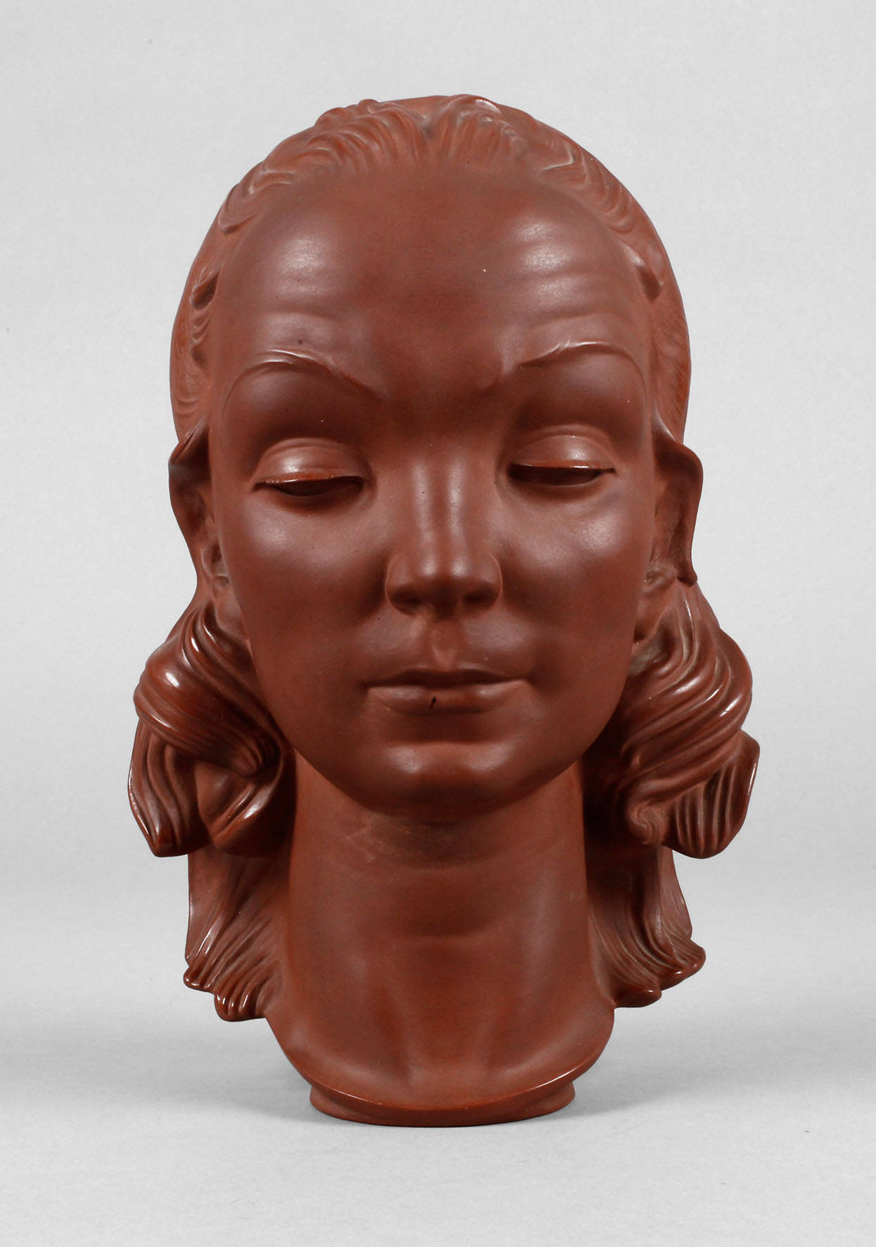 Meissen Böttgersteinzeug ”Mädchenbüste”