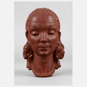 Meissen Böttgersteinzeug ”Mädchenbüste”