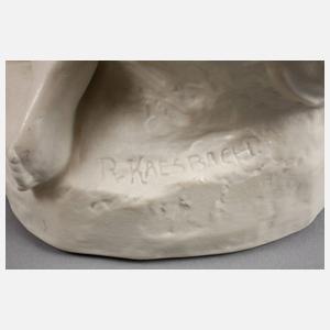 Rosenthal Sitzender weiblicher Akt