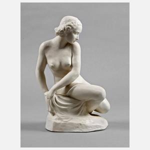 Rosenthal Sitzender weiblicher Akt