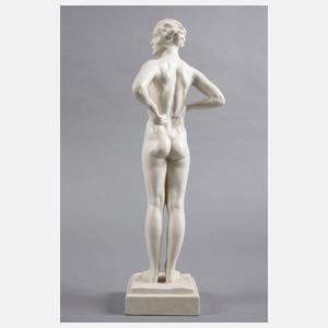 Rosenthal stehender weiblicher Akt