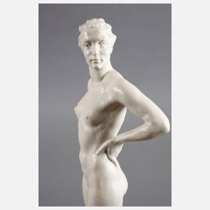Rosenthal stehender weiblicher Akt