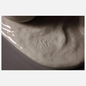 Volkstedt sitzender weiblicher Akt