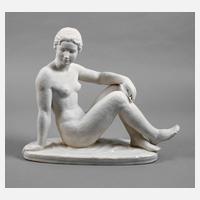 Volkstedt sitzender weiblicher Akt111