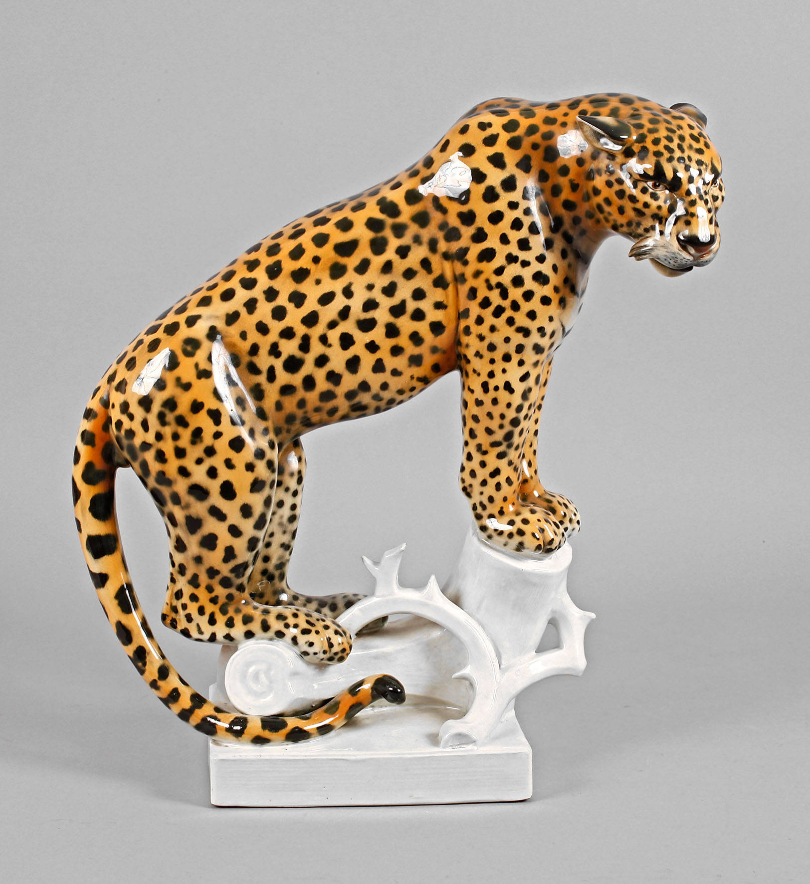 Volkstedt Keramik großer Gepard
