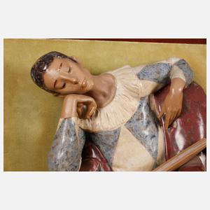 Große figürliche Wandplastik