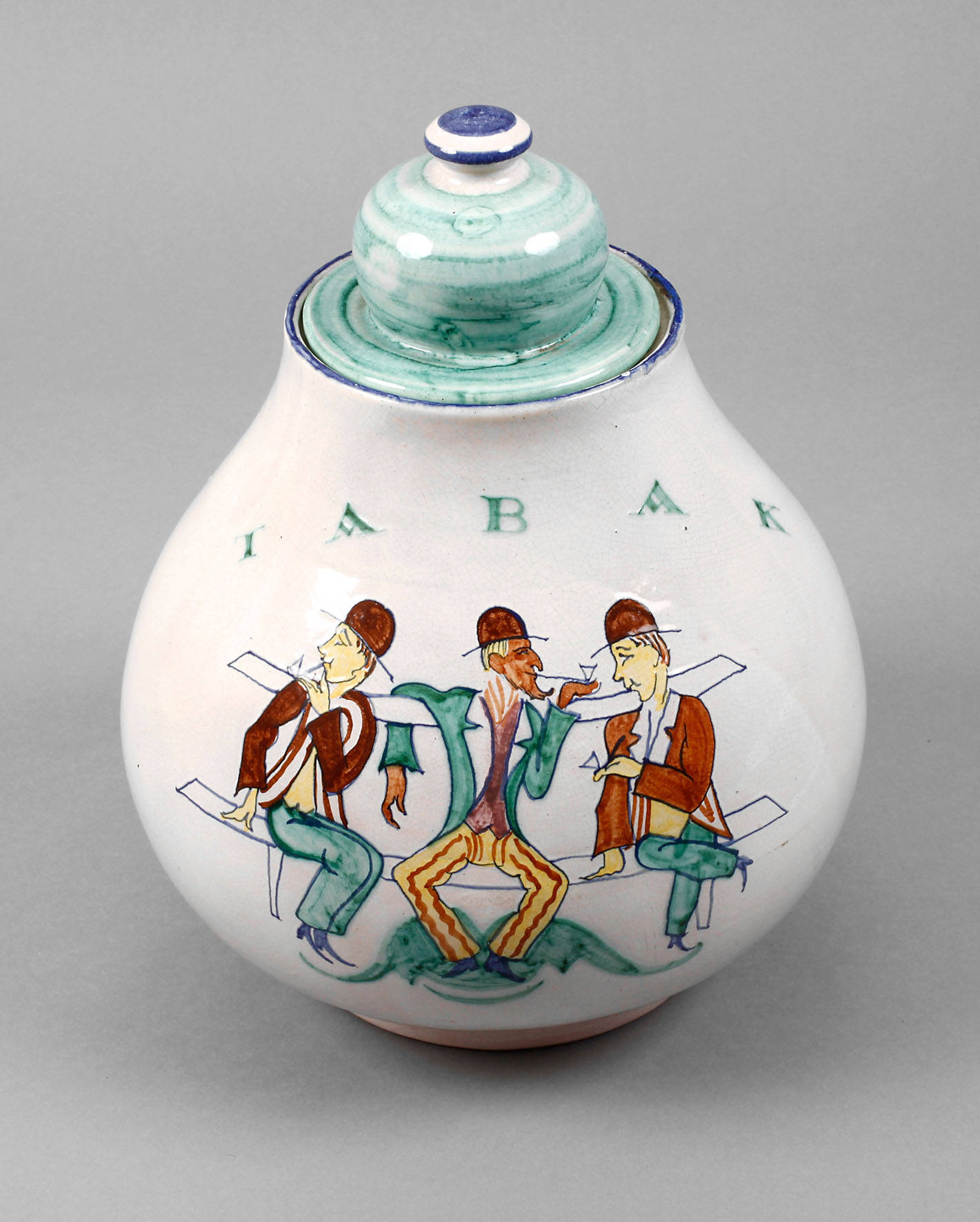 Karlsruhe Tabaktopf Art déco