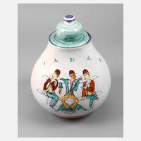 Karlsruhe Tabaktopf Art déco111