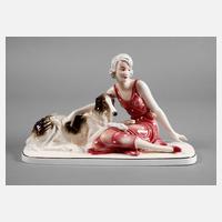 Katzhütte Dame mit Barsoi111