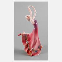 Katzhütte Tänzerin Art déco111