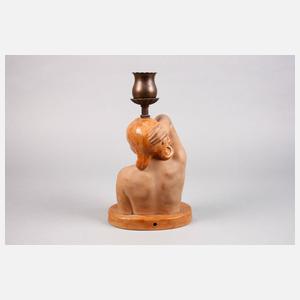 Mädchenakt als Lampe