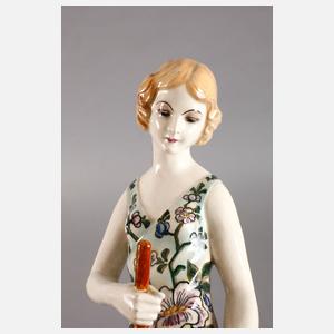 Marcel Goldscheider Figur Mädchen mit Rehbock