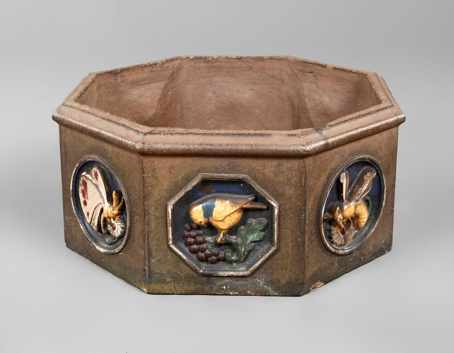 Übergroßer Blumentopf Art déco