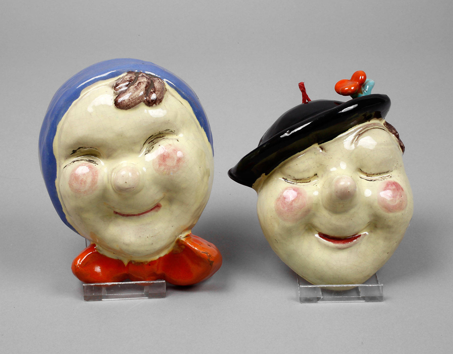 Zwei Wandmasken Walter Bosse