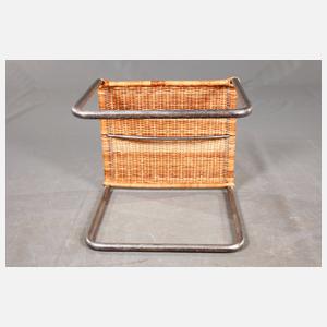 Stahlrohrhocker Mies van der Rohe MR 10