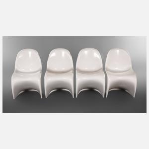 Vier Stühle Verner Panton