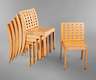 Sechs Stapelstühle Thonet