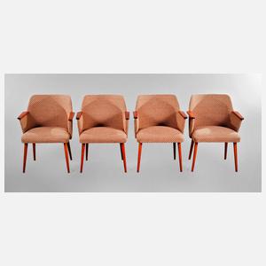 Vier Sessel DDR-Design