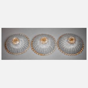 Murano Drei Deckenlampen