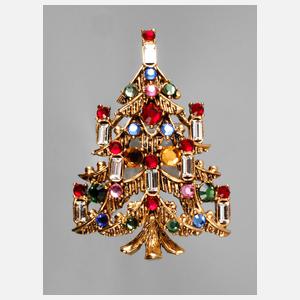 Hollycraft Brosche als Weihnachtsbaum