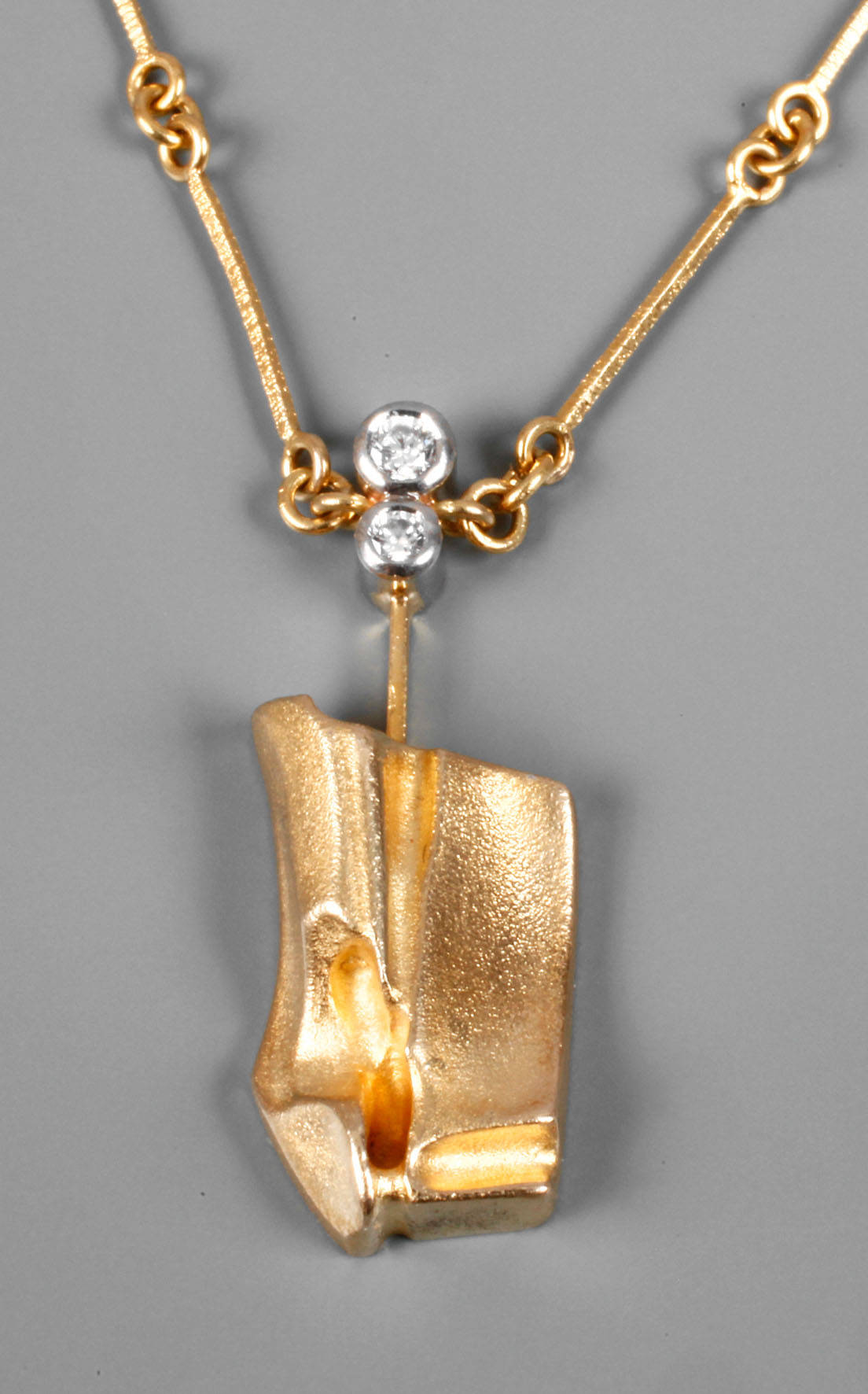 Lapponia Goldcollier mit Brillant