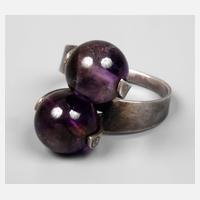 Ring mit Amethystkugeln111