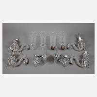 Baccarat Paar zweiarmige Wandleuchter111