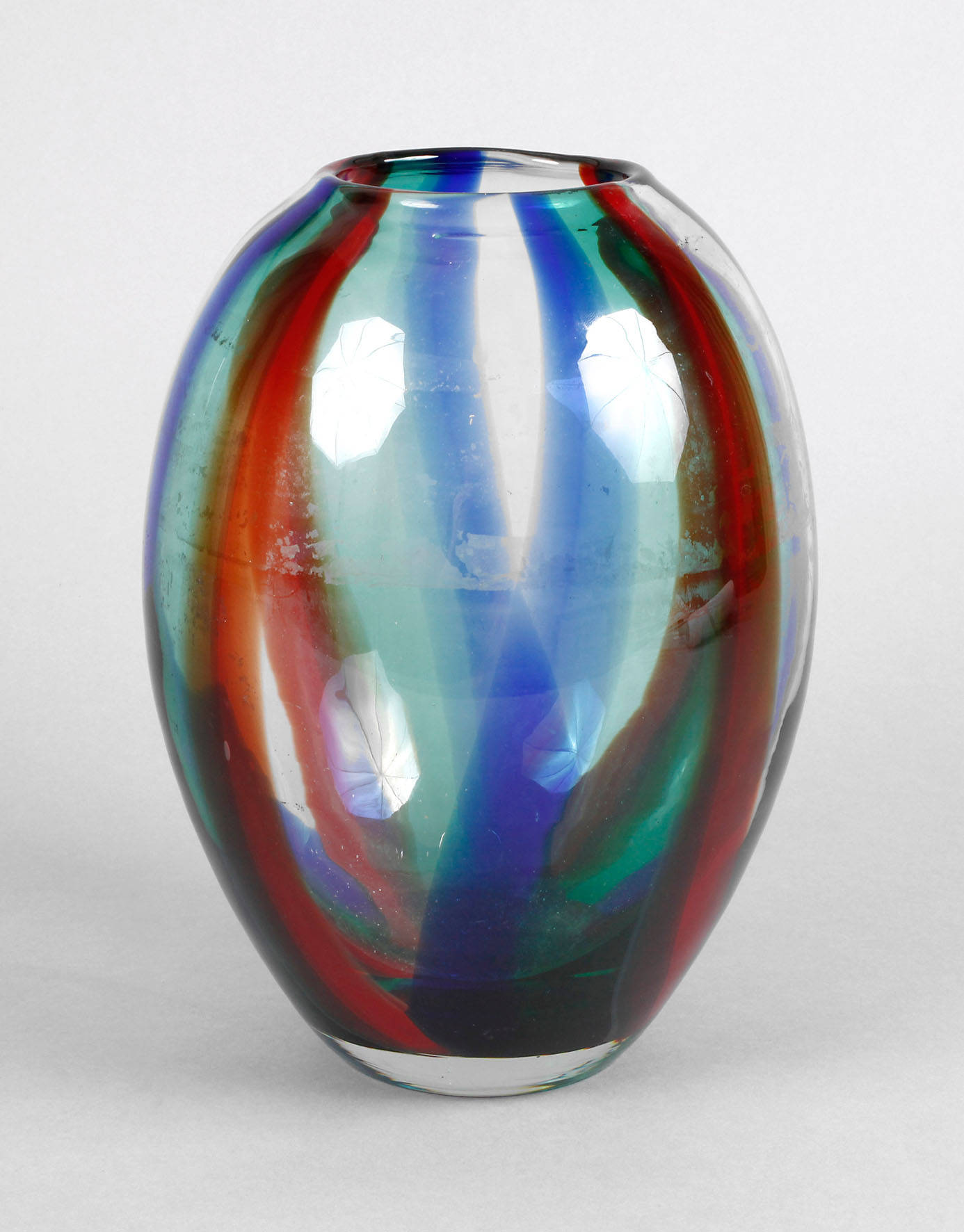 Murano Vase Streifendekor