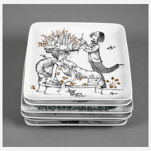 Rosenthal sechs Zierschalen