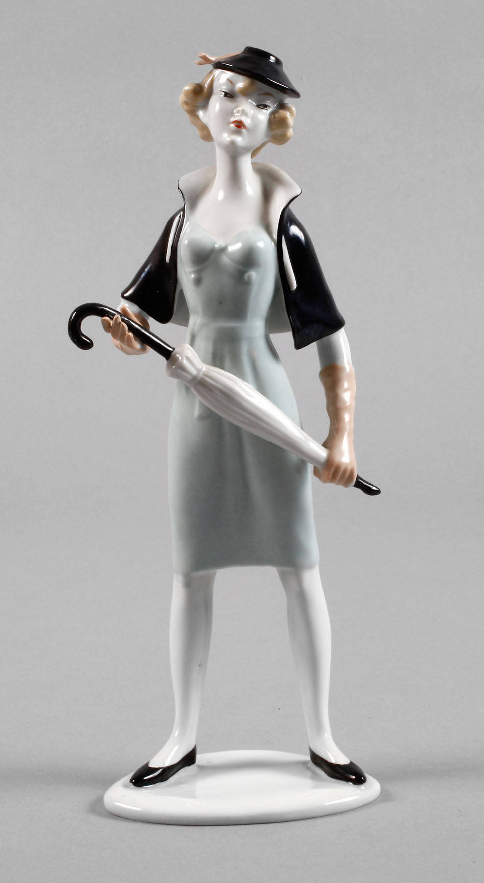 Unterweißbach Dame mit Schirm