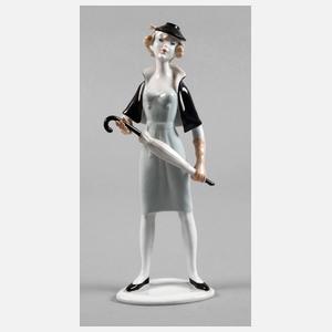 Unterweißbach Dame mit Schirm