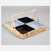 Hedwig Bollhagen Bastkorb mit vier Schalen111