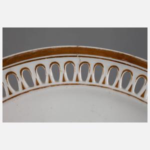 Meissen Durchbruchteller Puttenmotiv