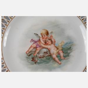 Meissen Durchbruchteller Puttenmotiv