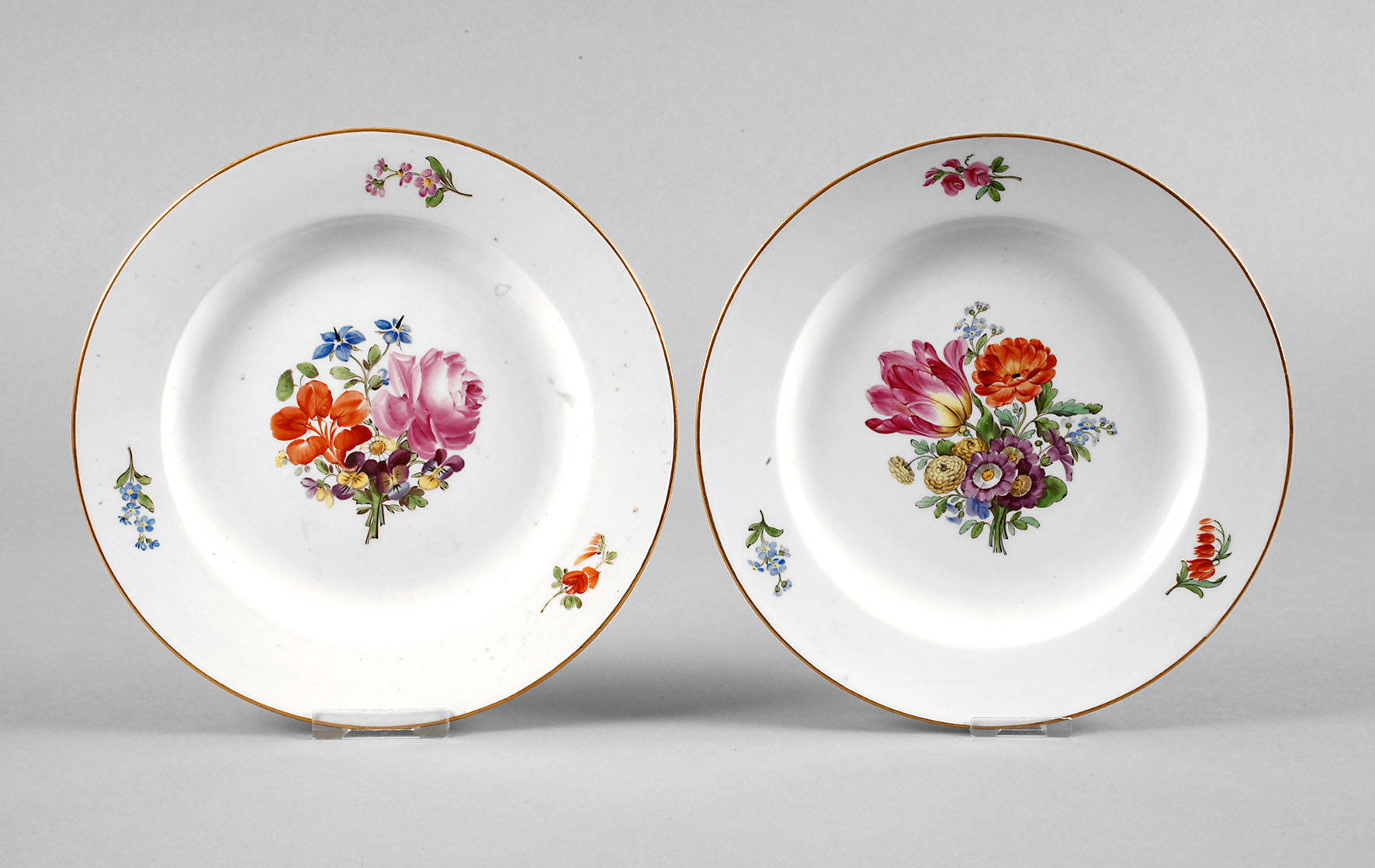 Meissen zwei Teller Biedermeier