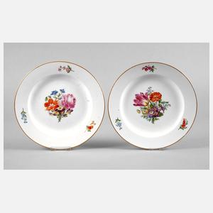 Meissen zwei Teller Biedermeier