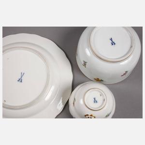 Gedeck und Zuckerdose Streublümchen