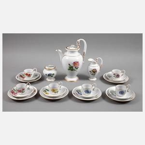 Meissen Kaffeeservice mit Schwanenhalshenkeln